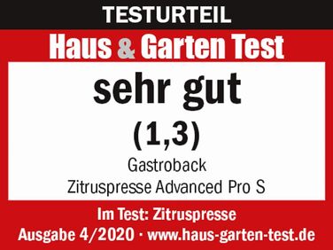 Электрический пресс для цитрусовых GASTROBACK 41150 Advanced Pro S, 100 Вт