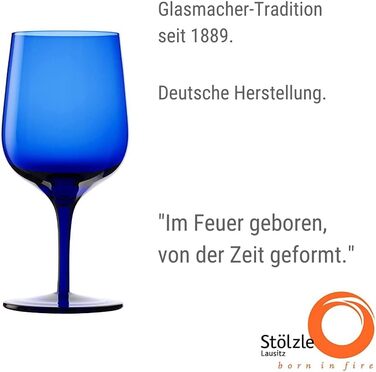 Набор стаканов для воды 6 шт. 340 мл, синий Grandezza Stölzle Lausitz