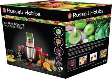 Многофункциональный настольный миксер Russell Hobbs 23180-56 NutriBoost / 700 Вт / 5 контейнеров (3 больших, 2 маленьких)