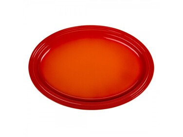 Блюдо сервировочное овальное 46 см, оранжевое Flame Le Creuset