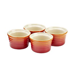 Горшочки для запекания 0,12 л набор 4 предмета, вишневый Le Creuset