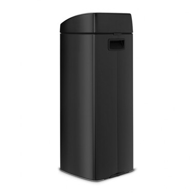 Прямоугольный мусорный бак 25 л черный матовый Touch Bin Brabantia