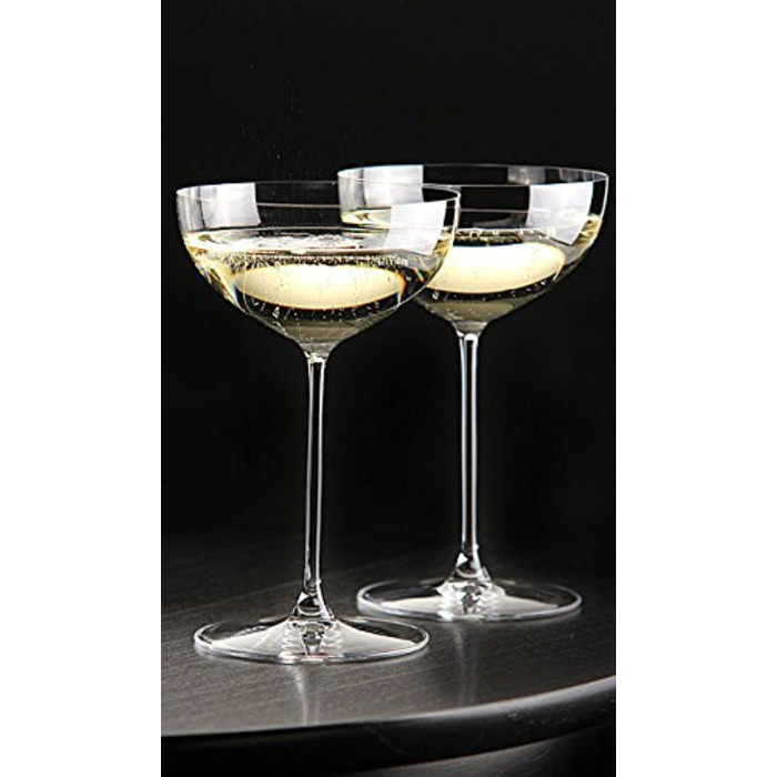 Набор бокалов 2 шт, COUPE/MOSCATO/MARTINI, хрусталь, Veritas, Riedel