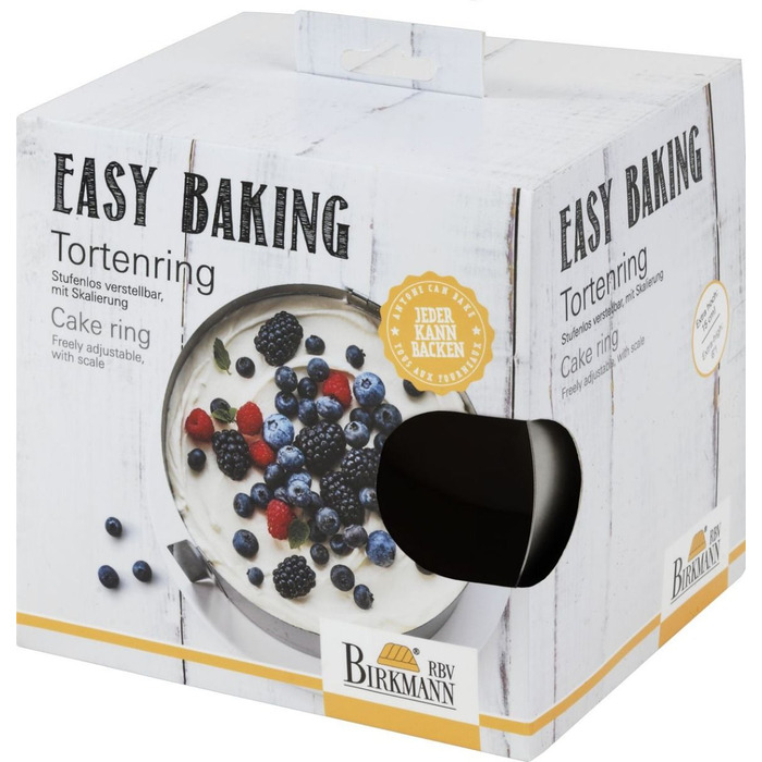 Кольцо для торта, 18 см, Easy Baking RBV Birkmann