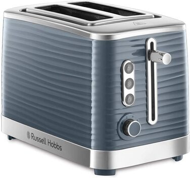Тостер Russell Hobbs Inspire / на 2 ломтика / с насадкой для булочек / 6 ступеней / функция размораживания и разогрева