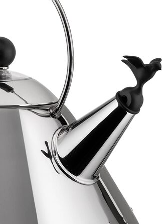 Чайник со свистком 22х22,5х23 см черный Kettle Alessi