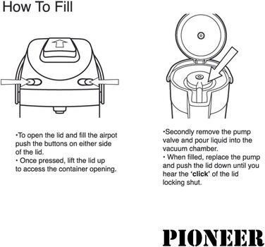 Термос-кофейник Pioneer Airpot SS50HC из нержавеющей стали, 5 л