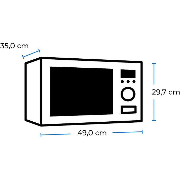 Микроволновая печь с грилем Exquisit MW8023-F-240DIG / 750 Вт / 23 л / 5 уровней мощности