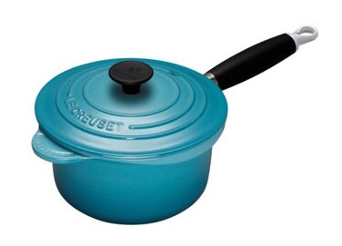 Ковш с крышкой 20 см, голубой Le Creuset