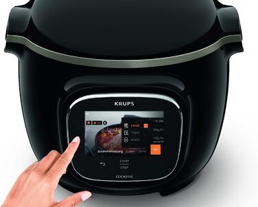 Мультиварка 6 л 1000 Вт, черная Cook4Me Touch CZ9128 Krups